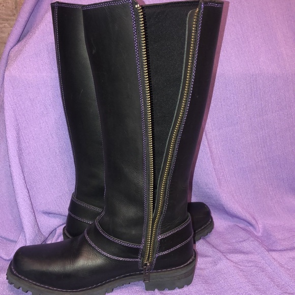 Used Women’s Milwaukee Leather Motorcycle Harness Boot Size 9 - Picture 14 of 15